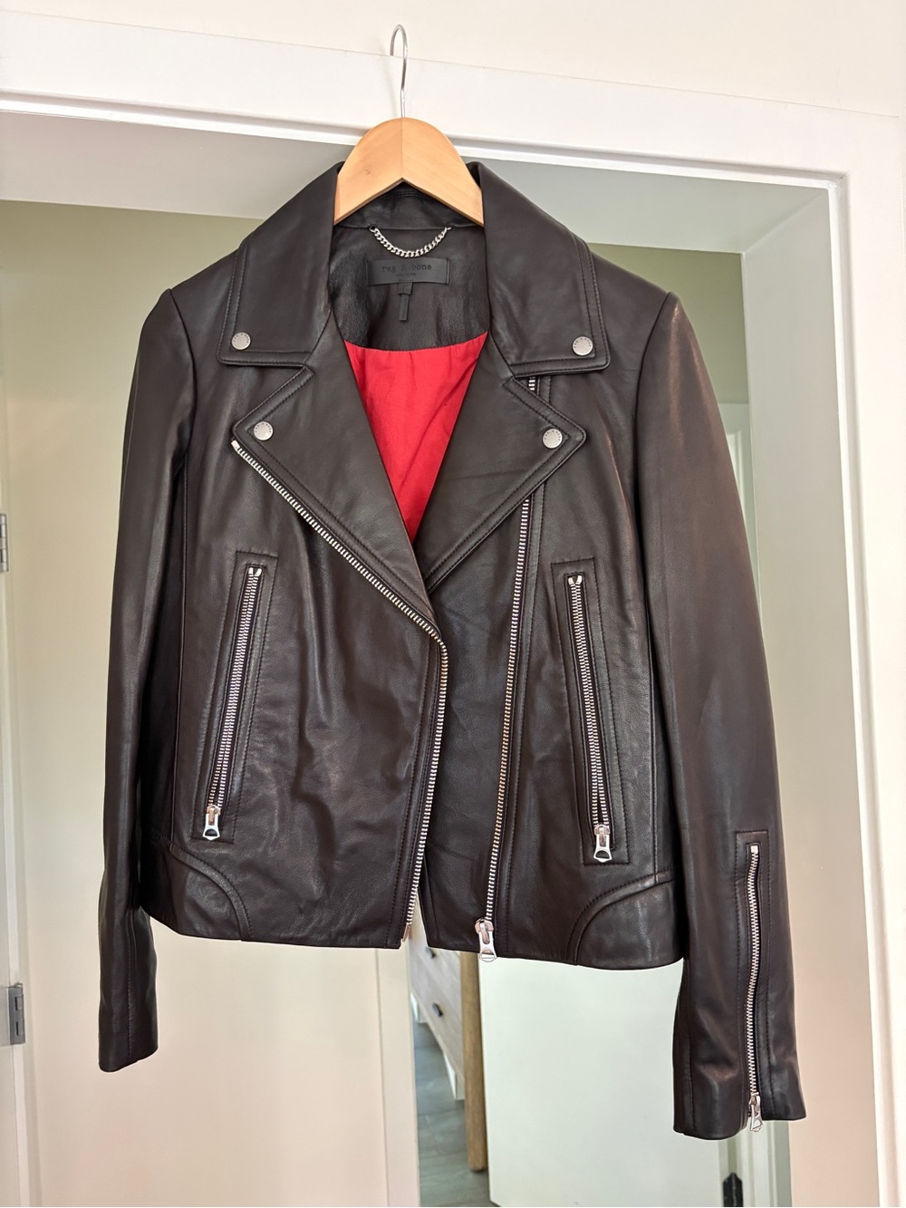 rag & bone Mack Lambskin Leather Jacket